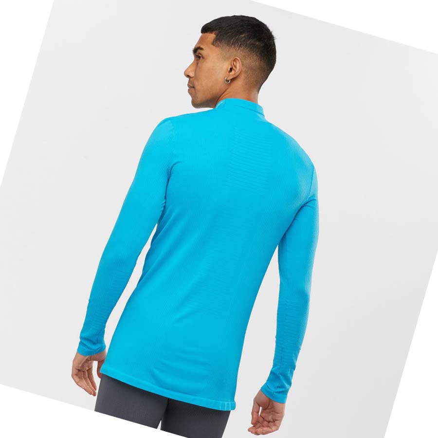 Salomon ESSENTIAL SEAMLESS Póló Férfi Kék | HU 2378AHK